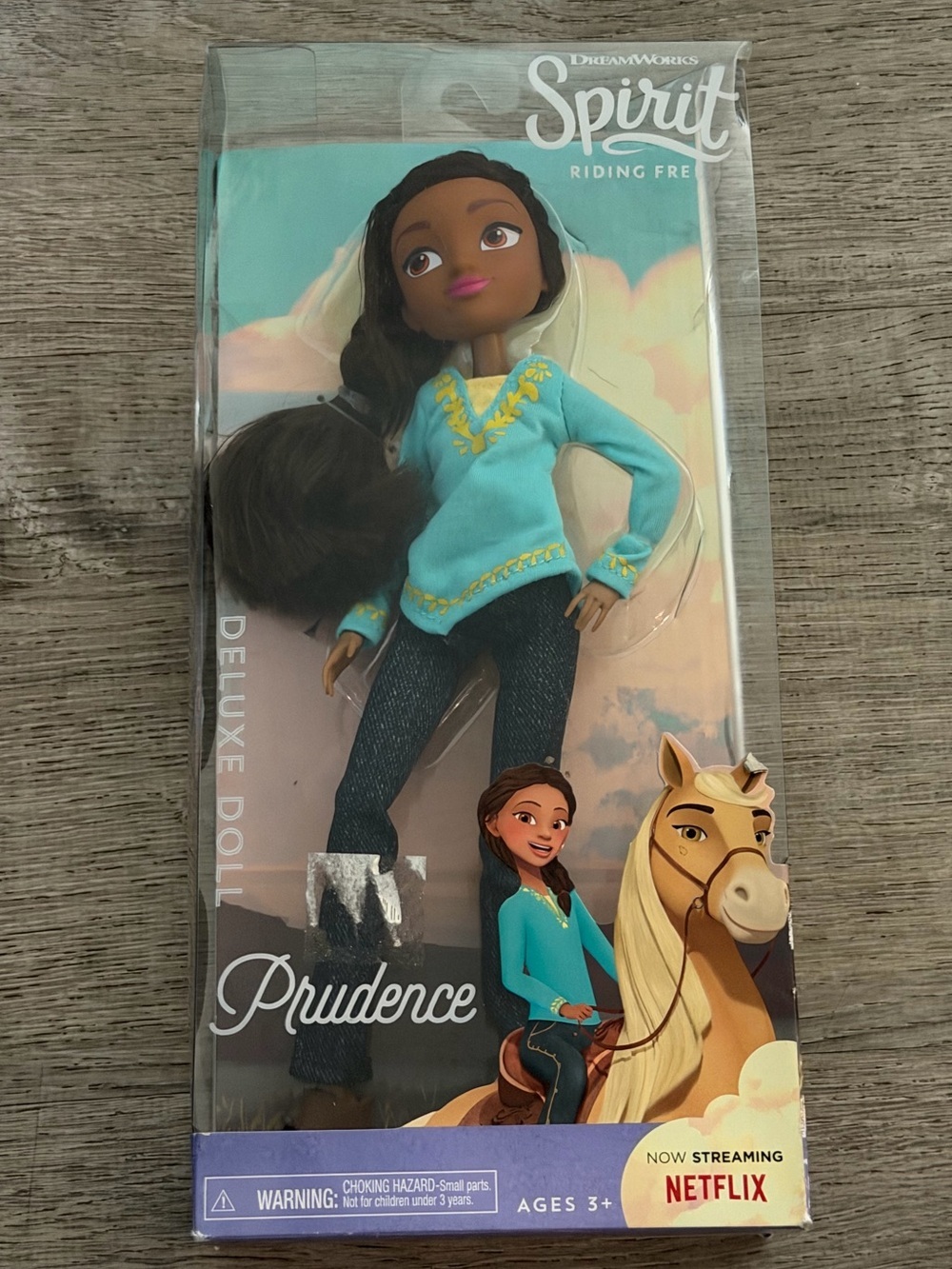 Dreamworks Spirit Riding Free Prudence Doll — Teal and Dark Blue Outfit